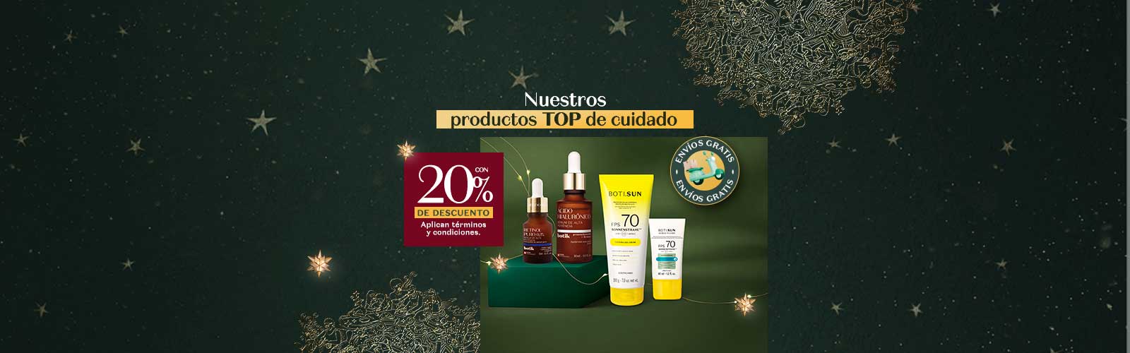 Productos para el cuidado facial hasta 20% dcto