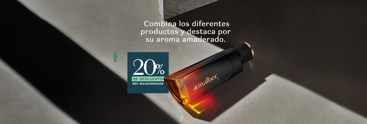 20% dcto en productos para el cuidado masculino