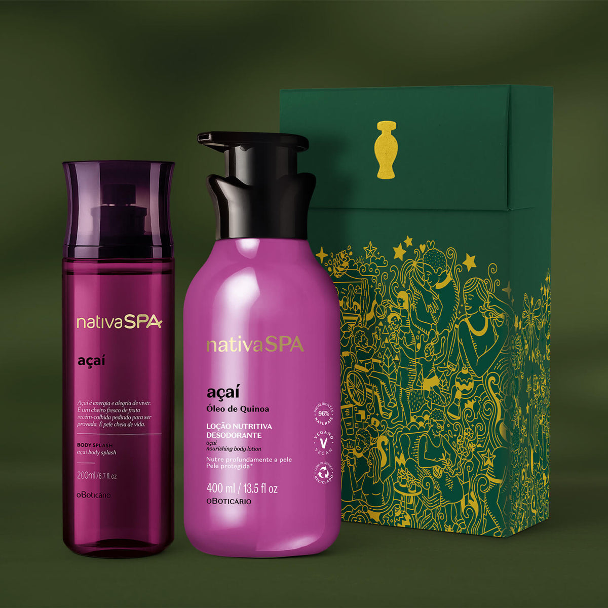 compra en línea Kit de regalo de navidad cuidado corporal Nativa Spa Acai