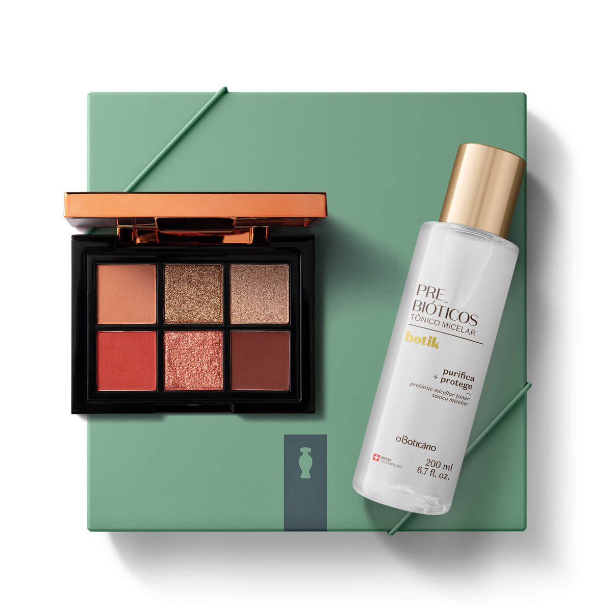 Kit de regalo de amor y amistad mujer: Tónico micelar+ Paleta de sombras Make B