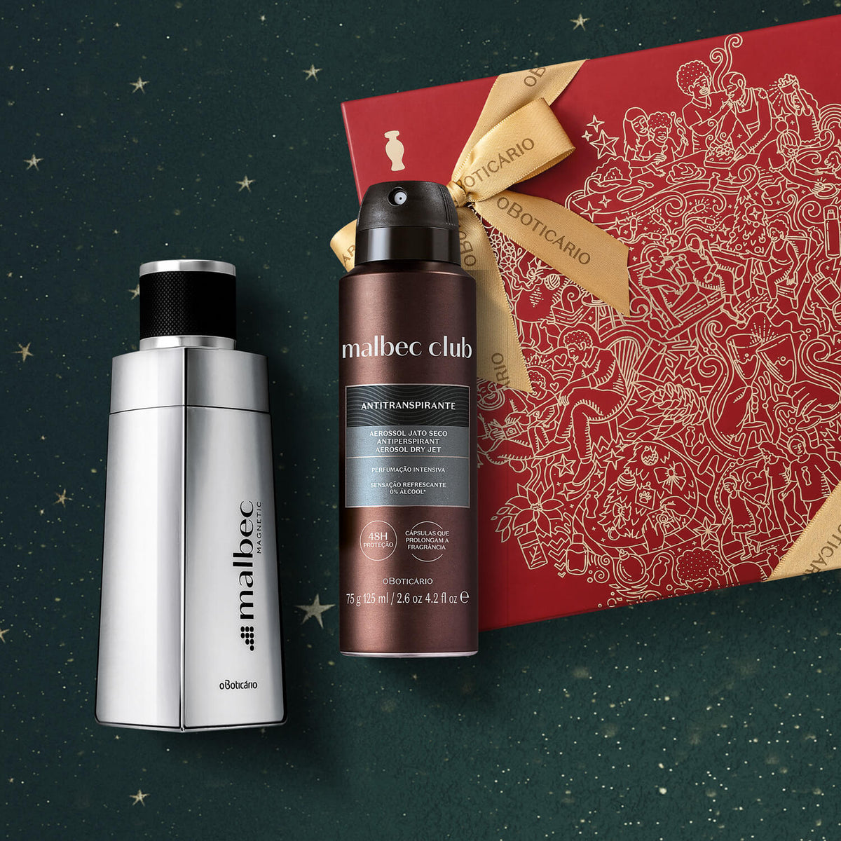 compra en línea Kit de regalo de navidad para hombre Malbec magnetic