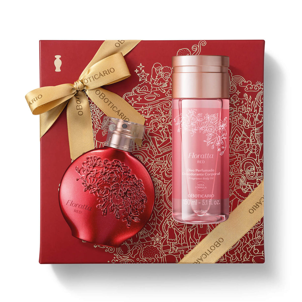 Kit de regalo de navidad para mujer Floratta red